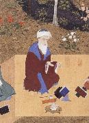 unknow artist The Poet Nizami sits in the highest rank among the great Persian poets of the past oil painting